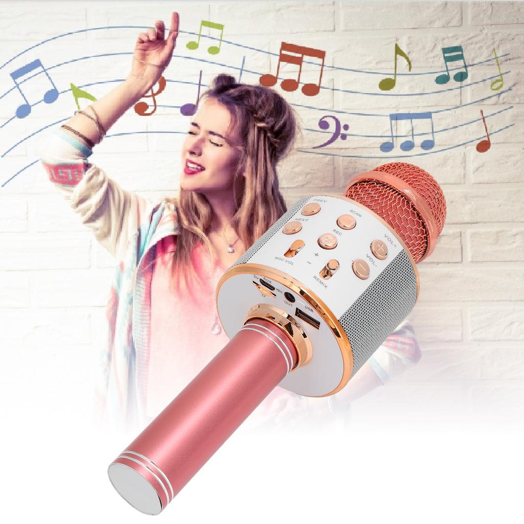 Handheld phone Wireless Speaker Multifunction Key phone for KTV