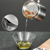 304 Stainless Steel Covered Oil Filter Pot Household Fryer Oil Storage Tank Pig Oil Tank Oil Residue Separation Tool