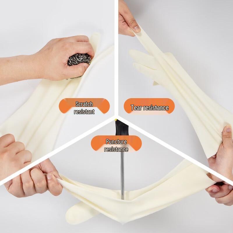Miaojie Thickened Durable Nitrile Household Gloves