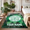 Crystal Velvet Rug Custom Name Text, Soft Non Slip Floor Mat Home DecorCeltic FC