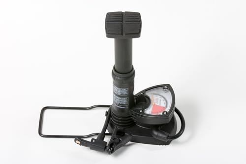 Panaracer Bicycle Pump, Foot-Operated, Compatible with All Valves, Includes Ball/Float Adapter, Yellow, SG Standard Compliant, FTP-YBG-S