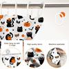 Halloween Shower Curtain Cute Black Cat Pumpkin Ghost Shower Curtain For Halloween Bathroom Decor Waterproof Fabric Bath
