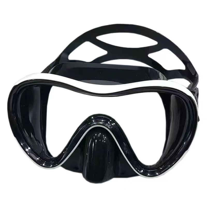 Adult Large Frame Silicone Diving and Snorkeling Goggles