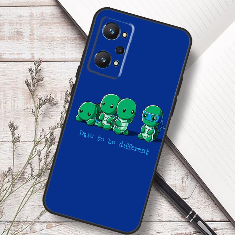 Cartoon Sea Turtle Tortoise For Realme C75 C67 C61 C55 C53 C51 C21Y C25S GT 7 5 6 Pro GT 6T 10 11 12 13 14 Pro Plus Case