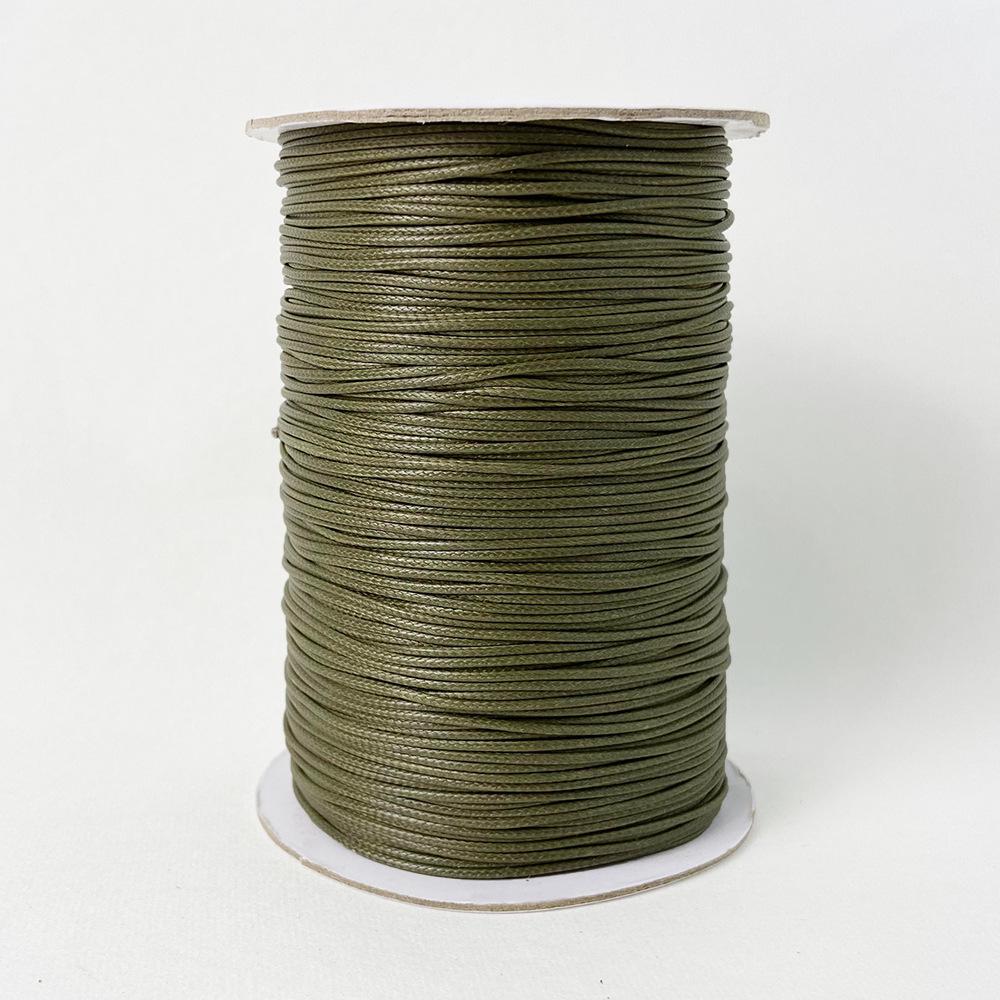 1mm Korean Waxed Rope: Jewelry & Pendant Necklace/Braided Bracelet with PU Leather