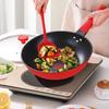 Yoshida 32cm Roter Antihaft-Wok