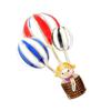 Cartoon Hot Air Balloon Brooch With Little Girl Lightweight Alloy Pin Decorative Accessories For Jackets Bags Hats