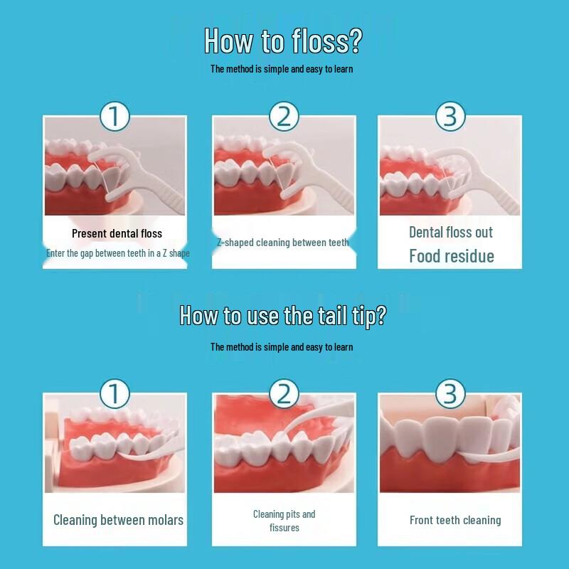 Dr. Tooth Deep Clean Dental Floss Picks