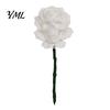 Niche Dark Theme Ornaments Gothic Skull Rose Decor, 3D Printed Skeleton Artificial Realistic Sculpture Flower, Aesthetic Halloween Ornament for Table