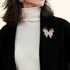 Luxury Exquisite Flower Butterfly Brooch For Women Girls Vintage Pins Versatile Shiny Corsage Clothing Accessories Gifts