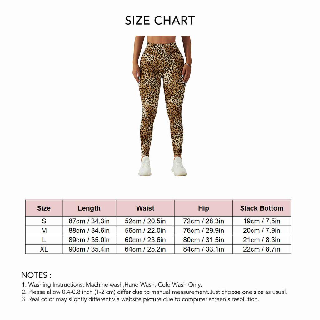 Leopard Printed Yoga Pants Women"s Naked Feeling Workout Leggings Butt Lift High Waist Yoga Tight