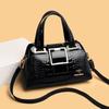 2 schicht Große Kapazität Einkaufstasche Luxus Handtaschen Frauen Taschen Designer Krokodil Muster Damen Boston Schulter Tasche Hohe Qualität