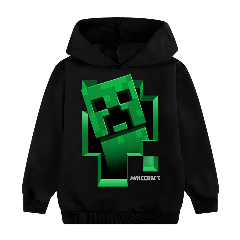 

Детский худи спортивный костюм Creeper Худи для мальчиков Штаны Набор из 2 предметов Принт Minecraft HD Игра Детский набор худи Набор худи для мальчика девочки Полиэстер 140