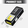 1/2Pcs Mini COB LED Flashlight Rechargeable Powerful Work Light with Clip Magnet Waterproof Camping Walking Pocket Lamp Portable Lights