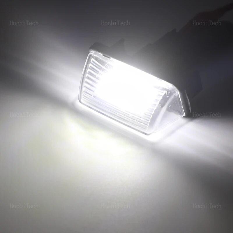 12V LED Number License Plate Light Lamps White Led CANBUS No Error For Peugeot 206 207 307 308 407 5008 Partner Citroen C3 C4 C5