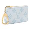 Louis Vuitton Coated Canvas Coin Purse Key Pouch Small Women's Blue M27674