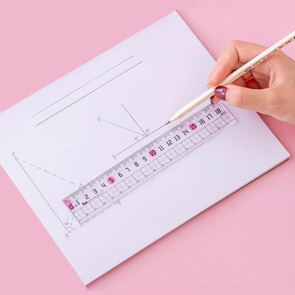 Preventing Myopia Ruler Transparent Straight Rulers Creative Scale Ruler  School Office