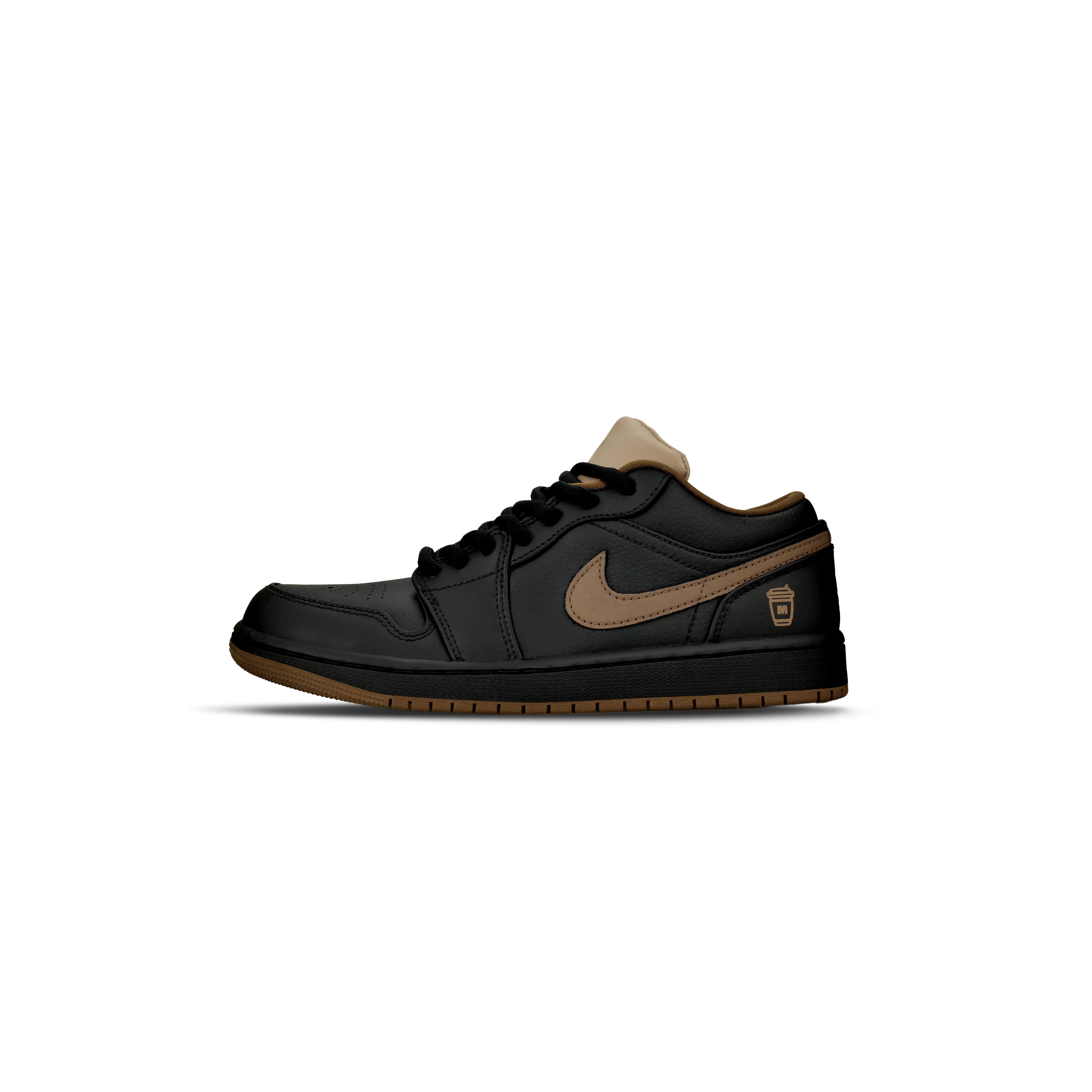 

Jordan Air Jordan 1 Abrasion Resistant Low top Vintage Basketball Shoes Men s Black Brown HF5753-221(Team882-) 40.5
