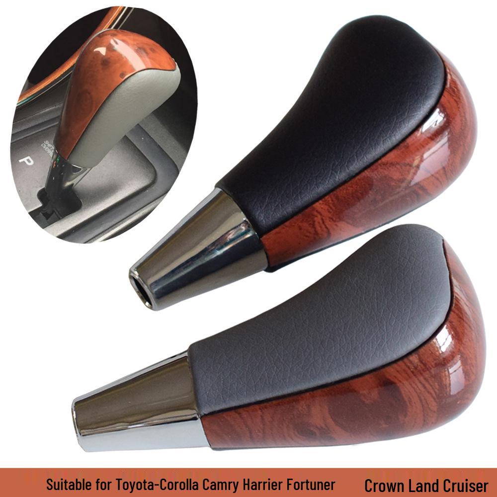 Peach Wood Shift Knob for Toyota Corolla, Camry, Harrier, Crown, and Land Cruiser