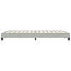 Łóżko Box Spring Bez Materaca Jasnoszary 140X220 Cm Aksamit