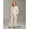 Girls' Korean Style Hooded Sweatshirt & Wide Leg Pants Set