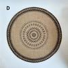 1PC Round Flower Print Table Placemat Nordic Style Non-slip Placemat Heat Insulation Furniture Decoration Mat Coffee Cup Mats LS