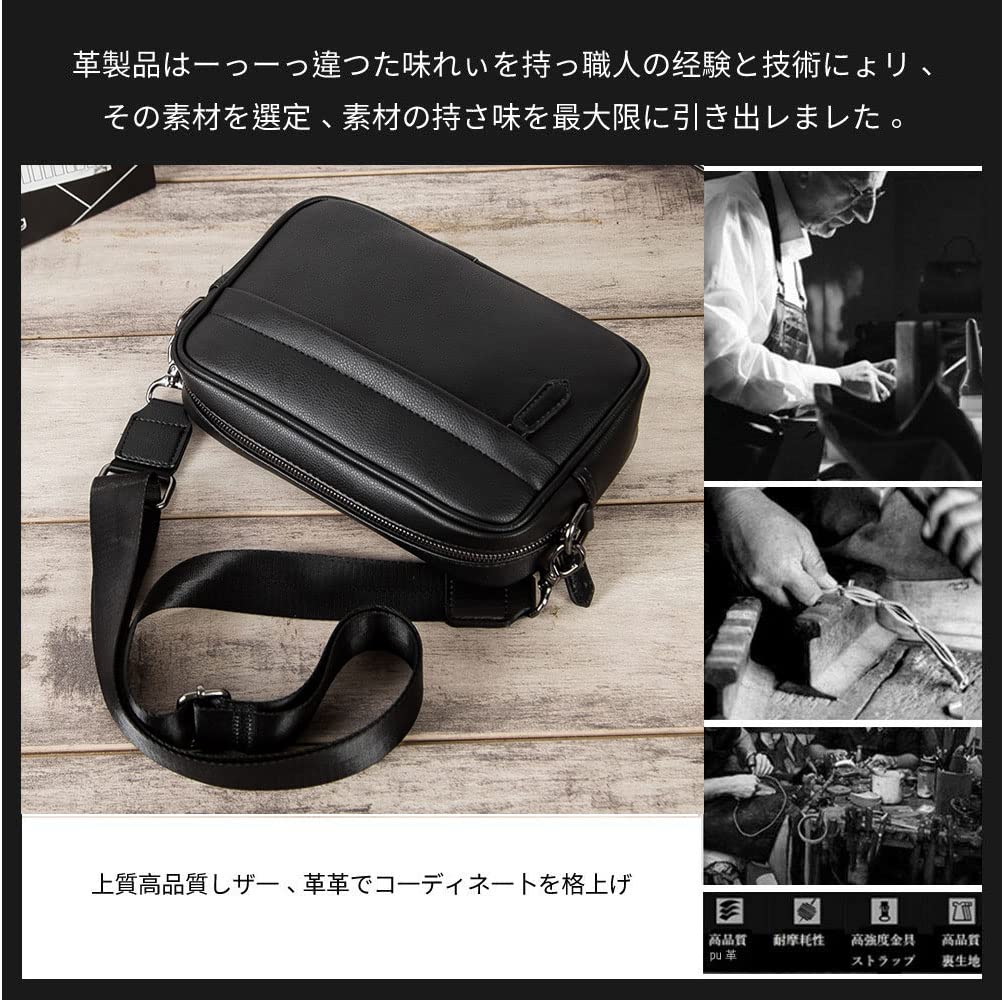 CuleonKalen CK Mini Shoulder PU Leather Crossbody Messenger Large Leisure Bike Commuter School Outdoor Gift Bag, Men's Bag, Capacity, Bag, Bag,