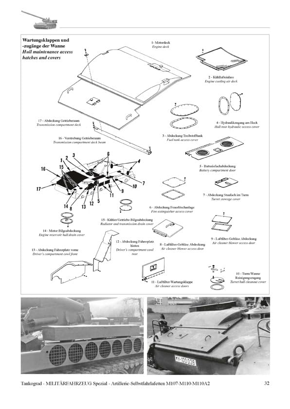 Tankograd German Bundeswehr heavy gun M107 to M110A2 Origin and technology in the United and operation in Germany Model document book self-propelled