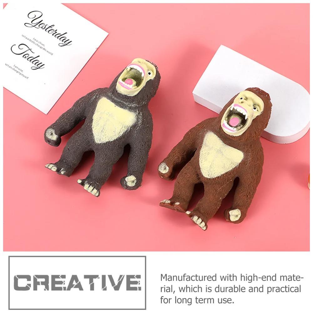 Stretchy Monkey Toy Adorable Toys Funny Chimpanzee Design Elastic Sensory Toy Pressure Release Squeeze Toy