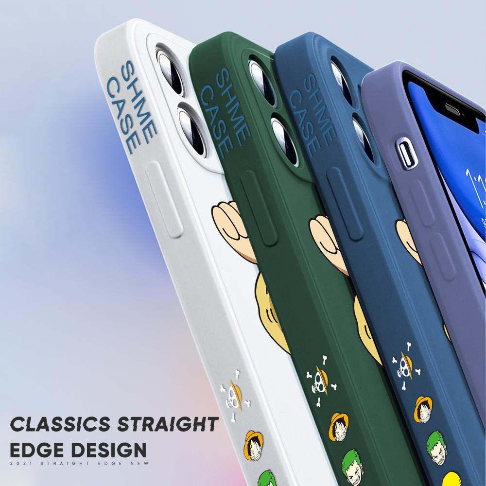 Populární pouzdro na telefon Anime Luffy pro Xiaomi Redmi POCO Mi 11 Lite 5G Note10 Pro Soft Full Protection Square Tekutý silikonový zadní kryt na mobil