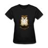 Women Owl Animal T Shirt Summer Short Sleeve 3D Printed Retro T Shirt Owl Eye