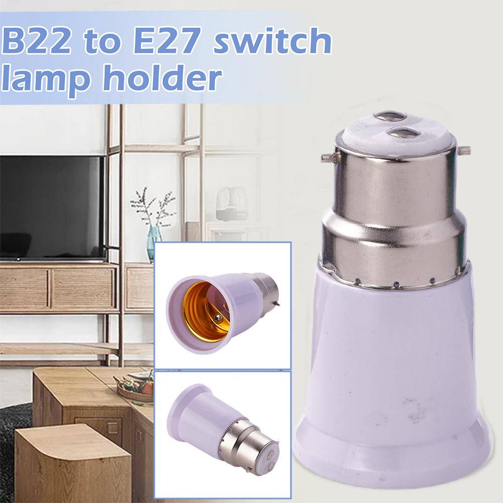B22 to E27 Lamp Holder Converter holder Bayonet to Screw Lamp Light Socket Bulb Base Spliter Extension Adapter LED Corn Bulb
