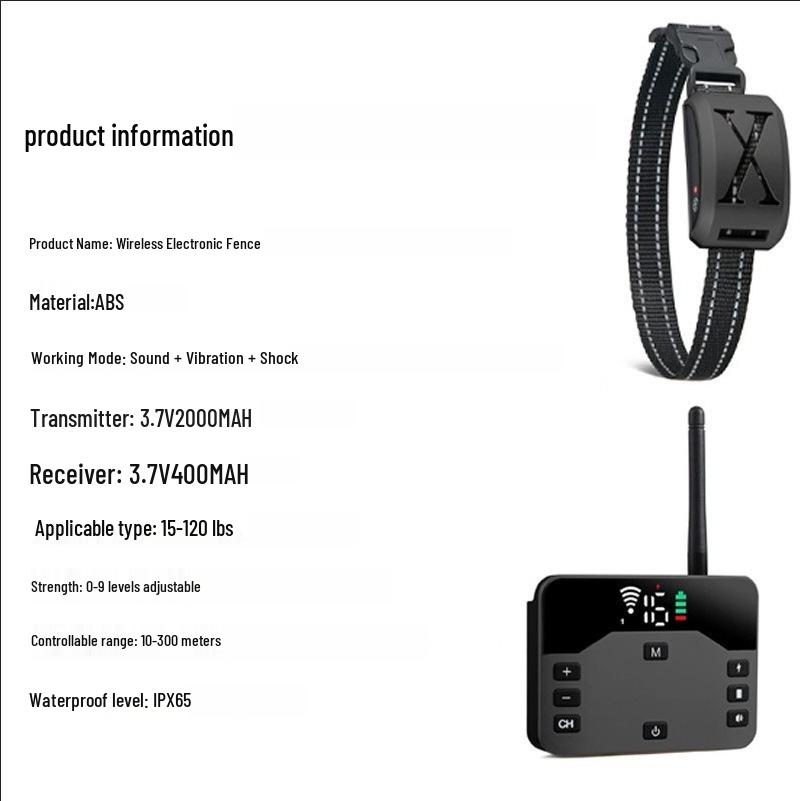 Rechargeable Waterproof Dog Training Collar with Bark Control & Remote