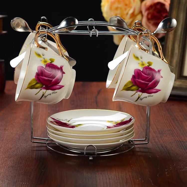 Gold/Silber Teetassen-Ausstellungsständer Modern Universeller Tassenhalter Praktischer Küchenbecher Wasserablaufgestell Heimorganisationsgestelle