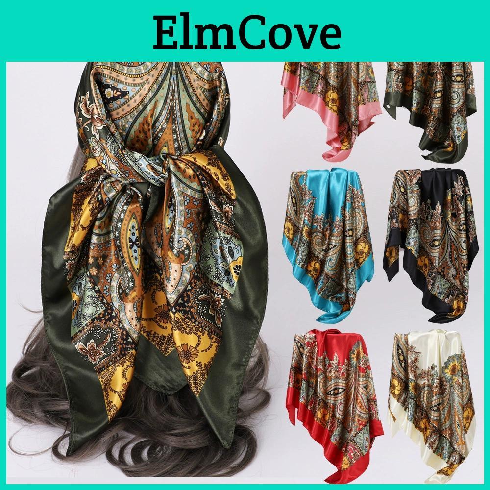 Luxury Headscarf European Classic Hijab And American Womens Trendy Versatile Scarf Soft Neckerchief Hair Scarves For Ladies