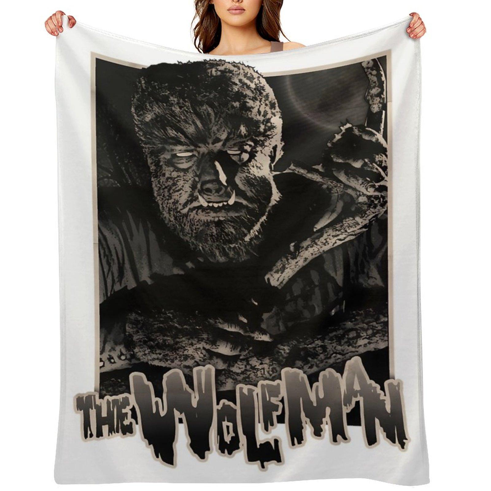 The Wolfman, wolfman, wolf man, werewolf Throw Blanket Blankets For Baby sofa bed halloween Decorative Beds Blankets 30x40in