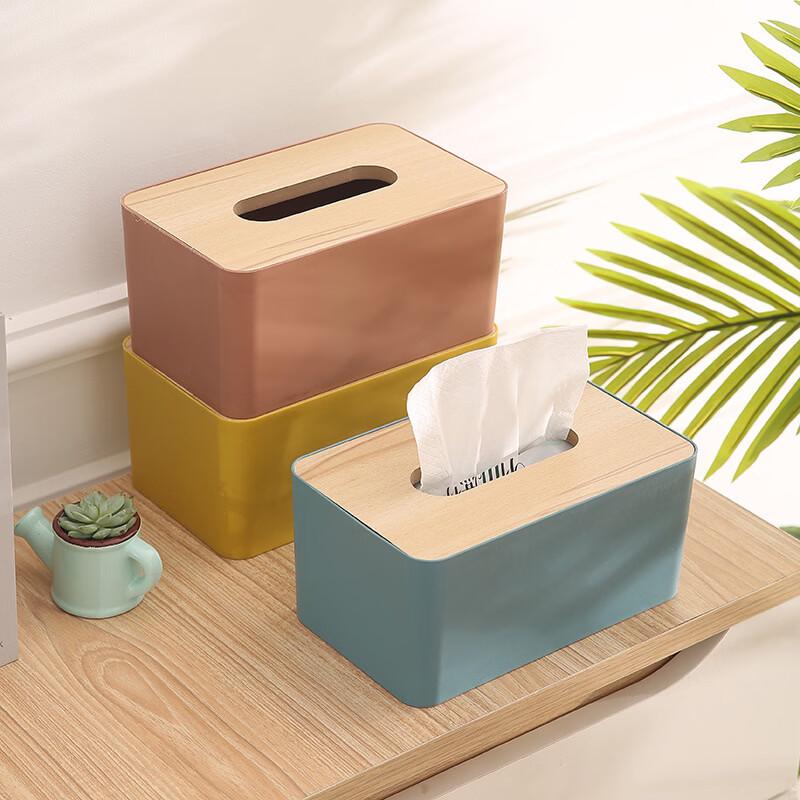 Japanese Style Wooden Lid Tissue Box