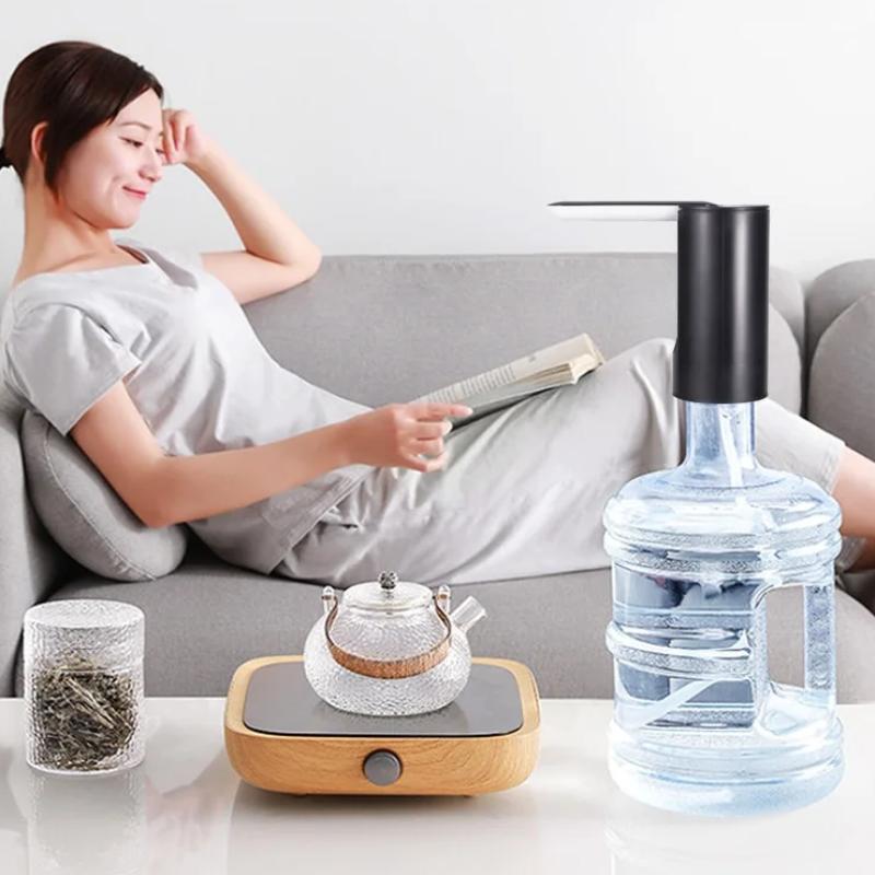 Automatisk vattendispenser USB-laddningsbar Bärbar Elektrisk Vattenflaskpump Vikbar Smart Kvantitativ Hink Flaskdispenser