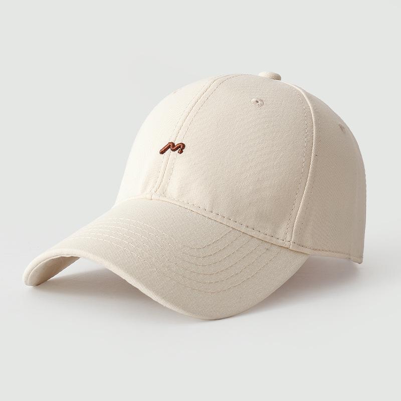 Vintage embroidered baseball hat women's spring and summer fashion versatile sun protection visor outdoor sports cap