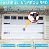Garage Door Decorative Magnets 4 Hinges 2 Handles Set Reusable Removable Hardware Quick Fixing for Metal Door Decors