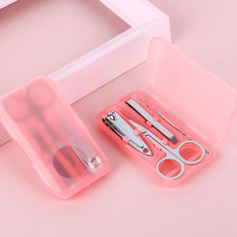 Plastic box4Manicure Set Home Mini Beauty Nail Tools Gift Nail Clippers Nail File Set
