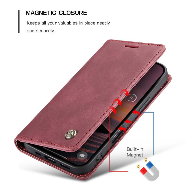 Retro Frosted Leather Flip Phone Case for Samsung NOTE20 Ultra/10 Plus with Card Slot & Stand