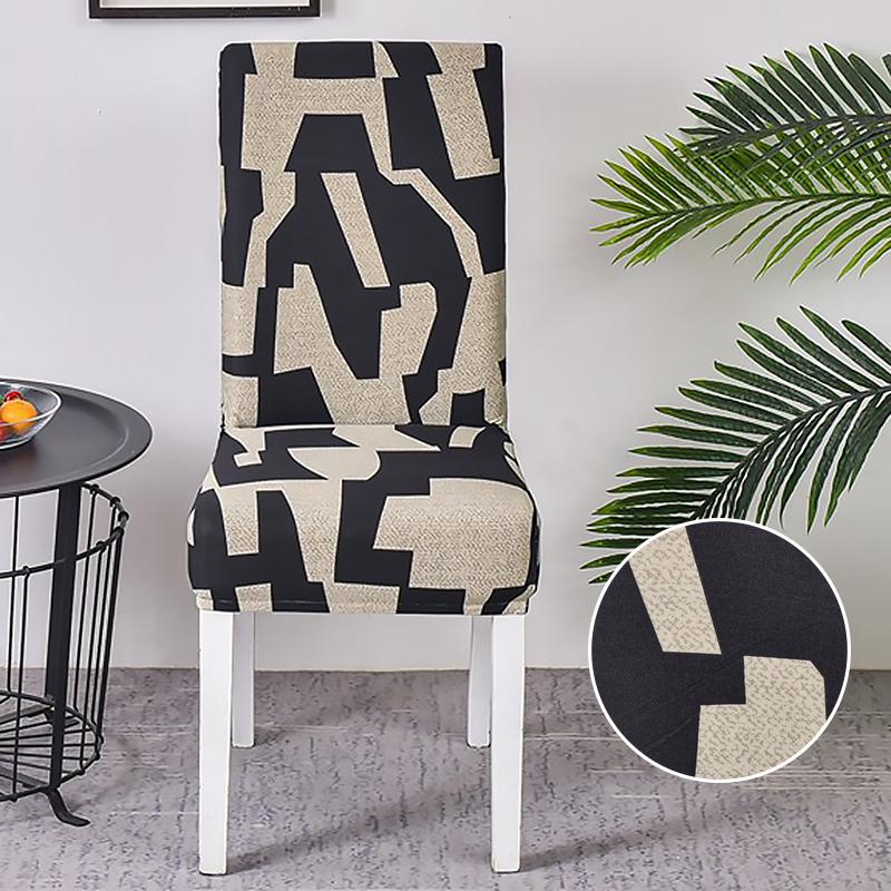 Dining Chair Slipcover,High Stretch Removable Washable Chair Seat Protector Cover for Home Party Hotel Wedding Ceremony 4/6pcs