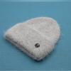 Fashion Angora Soft Cashmere Winter Hat Women Solid Rabbit Fur Beanie Ladies Thick Warm Skullies Knitted Hat