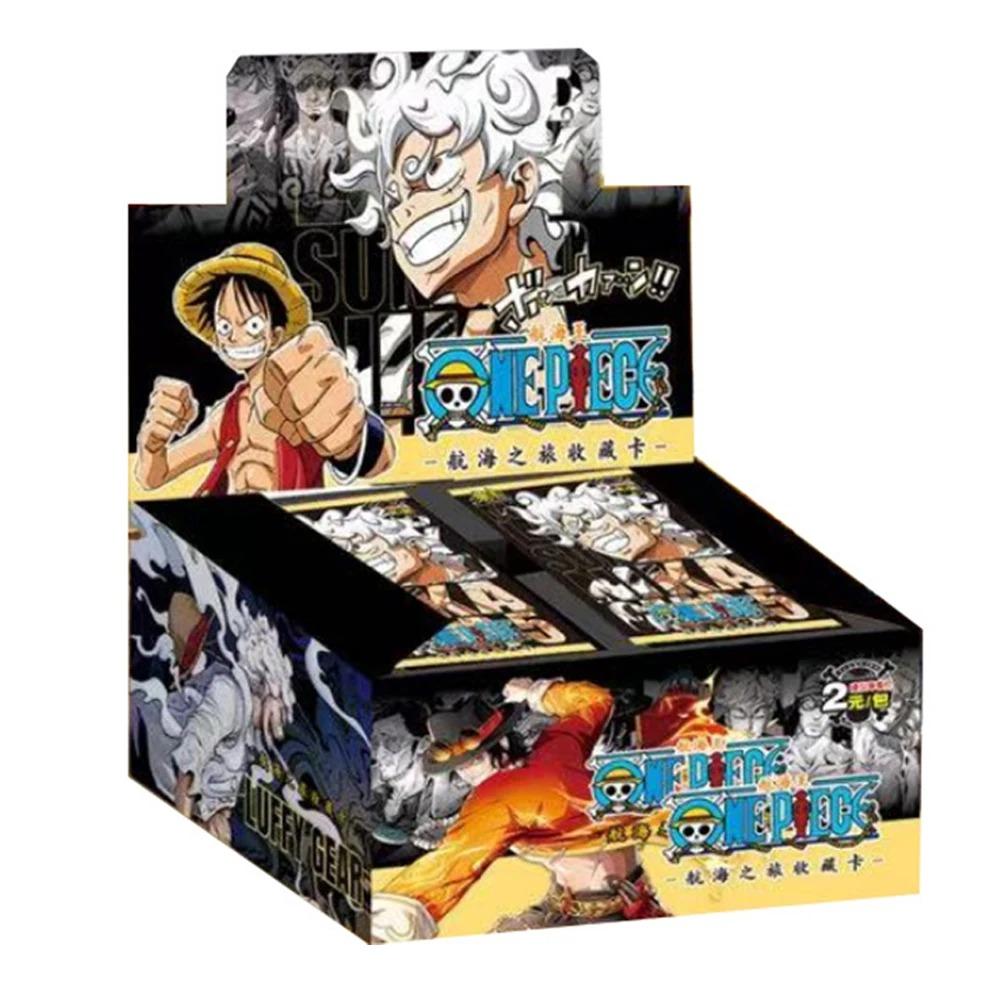New One Piece Card Straw Hat Pirate Luffy Zoro Nami Classic Anime Character Collection Cards Toys Gifts