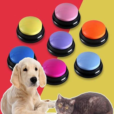 Pet Sound Box Beschreibbare Sprechen Taste Katze Voice Recorder Sprechen Spielzeug Für Pet Kommunikation Training Tool Squeeze Box Hund Spielzeug