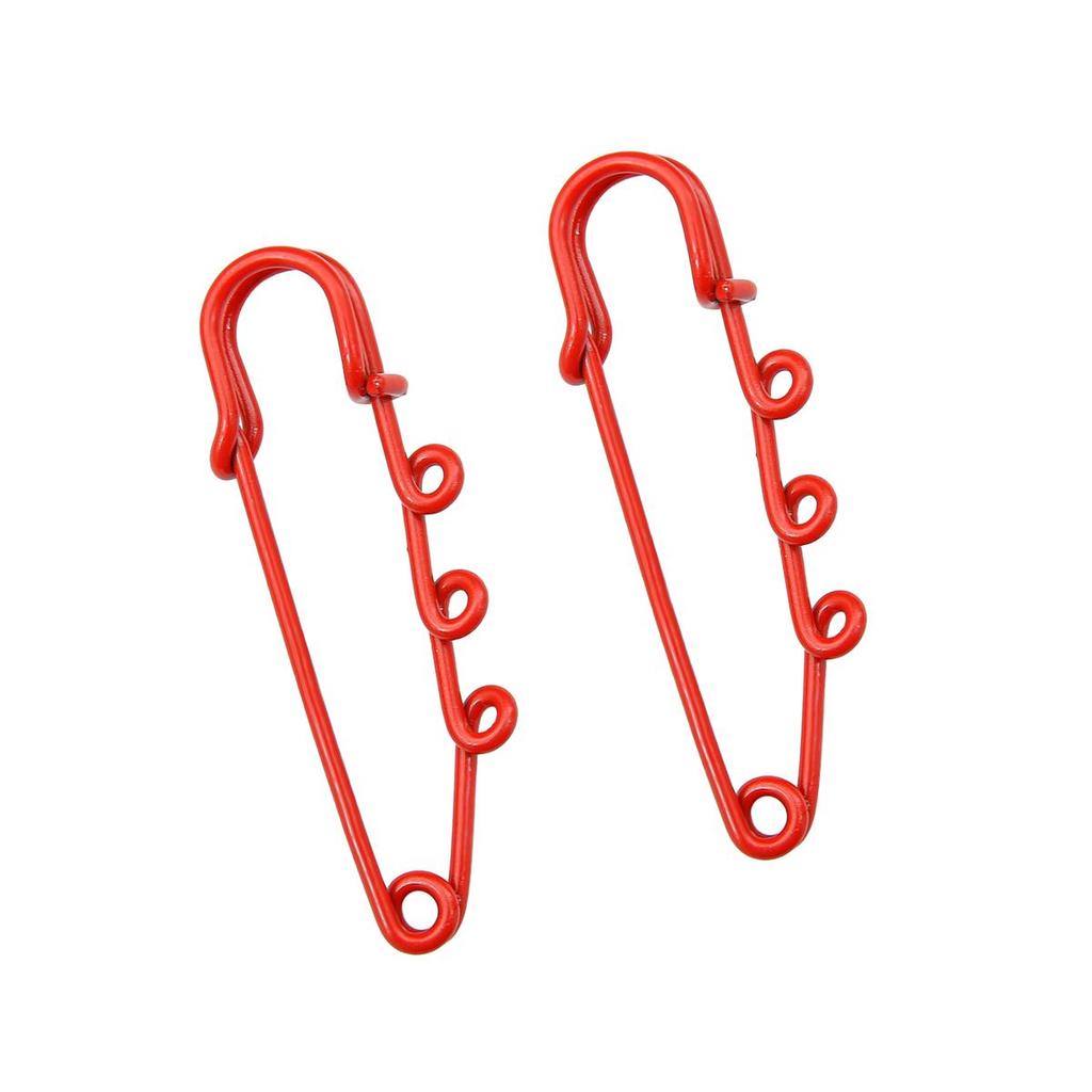 2/5 stk Fargerik 3-hulls Pins Brosje for DIY-laging Dekorasjoner Klær Fikseringsrekvisitter Tilbehør