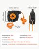 Retractable Extension Cord Reel 10 M Heavy Duty 16AWG / 3C Orange, for Ceiling/Wall Mount, Overheat Protection, Automatic Retractable Power Cord,