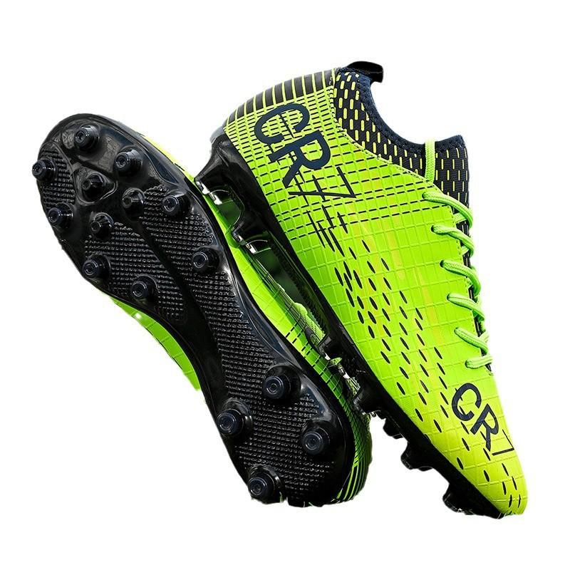 2025 New C Luo Low-top Student Football Shoes Long Nails AG Broken Nails TF Youth Professional Training Competition Shoes