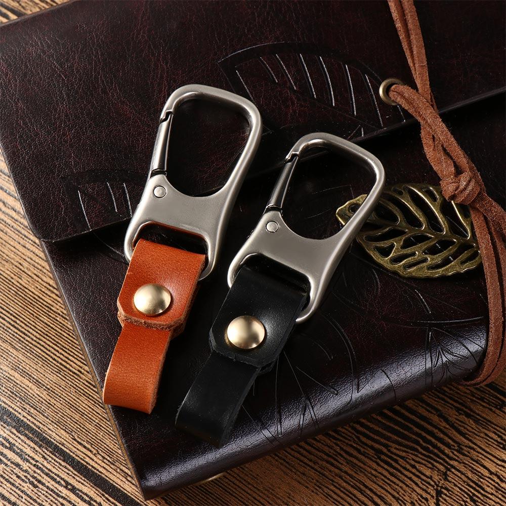 Ring Business Bag Charms Waist Buckle Keys Organizer Car Keychain Leather Keychain Car Key Holder